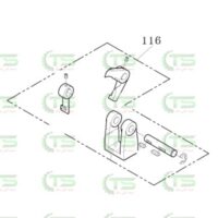 116 TA-035A Stop Arm Ass'y (تسمه کش)