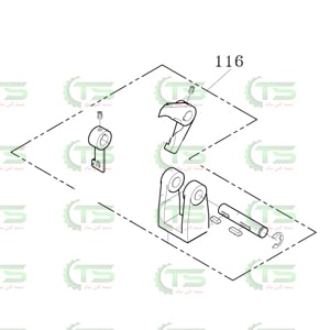 116 TA-035A Stop Arm Ass'y (تسمه کش)