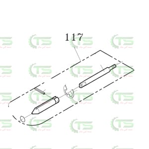 117 TA-058A Pull Shaft Ass'y (تسمه کش)