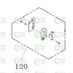 120 TF-002A Micro Switch Bracket Ass'y (تسمه کش)