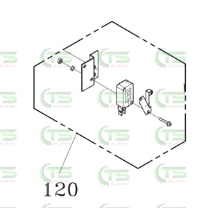 120 TF-002A Micro Switch Bracket Ass'y (تسمه کش)