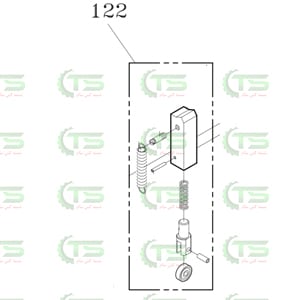 122 T5-1-13000 Rear Bar Ass'y (تسمه کش)