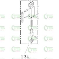 124 T5-1-15000 Front Bar Ass'y (تسمه کش)